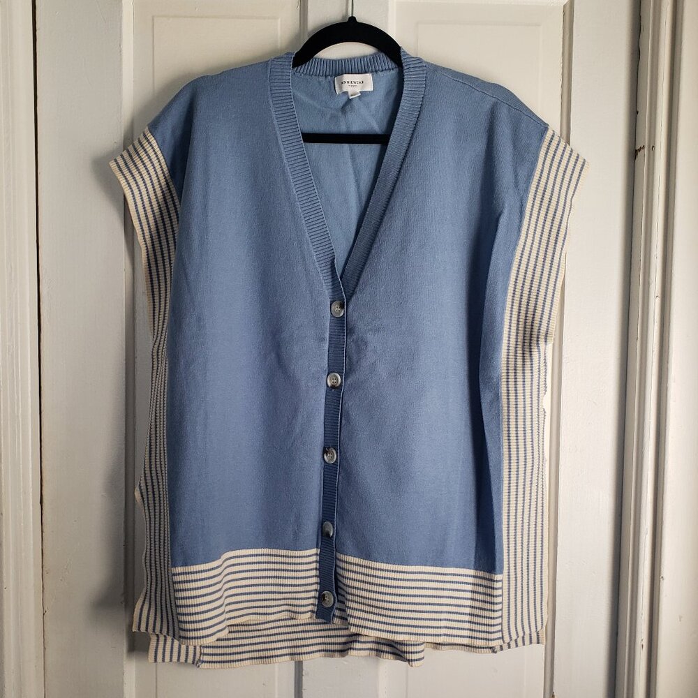 Women's Oversized Lightweight Sweater Vest Dolman Sleeve